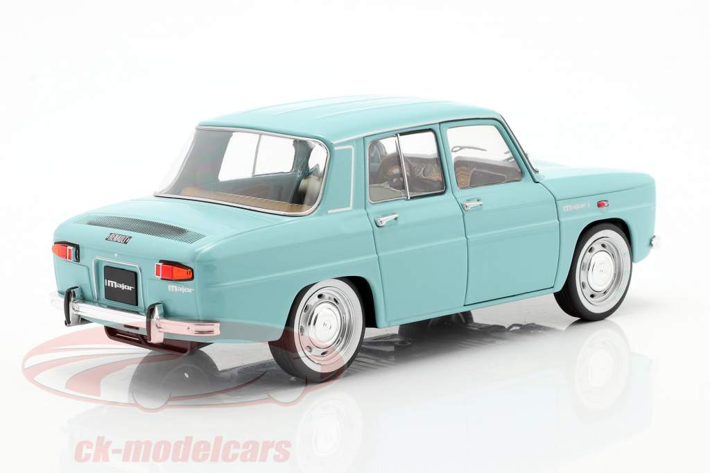 Renault 8 Major Byggeår 1967 lys blå 1:18 Solido