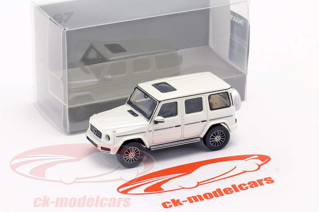 Mercedes-Benz G class (W463) year 2018 white metallic 1:87 Minichamps