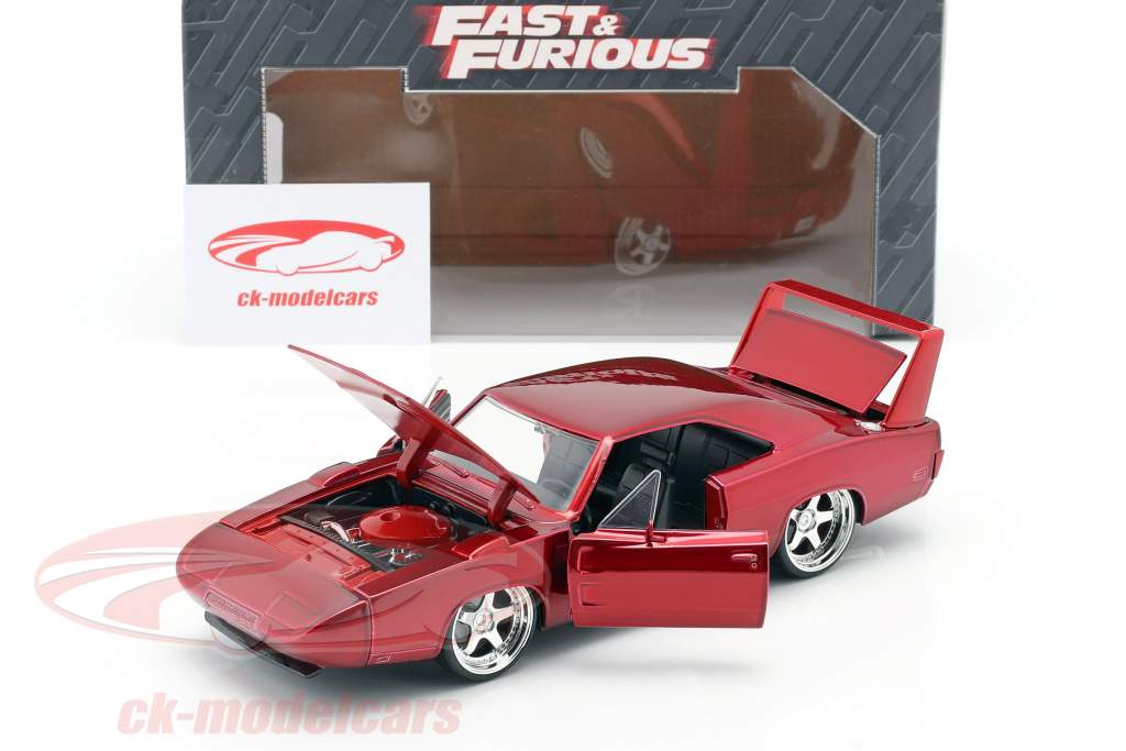 Dodge Charger Daytona År 1969 Fast and Furious 6 2013 rød 1:24 Jada Toys