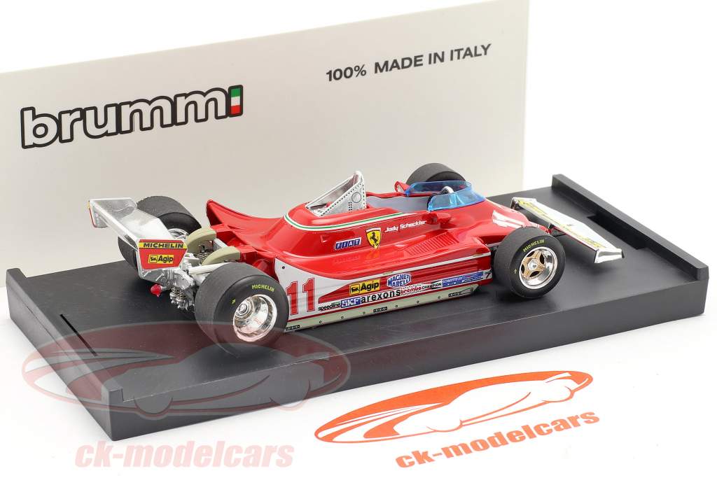 J. Scheckter Ferrari 312 T4 #11 Wereldkampioen GP Italië Formula 1 1979 1:43 Brumm