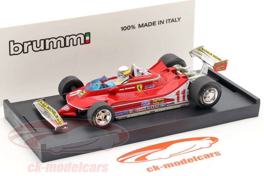 J. Scheckter Ferrari 312 T4 #11 Campione del Mondo GP Italia Formula 1 1979 1:43 Brumm