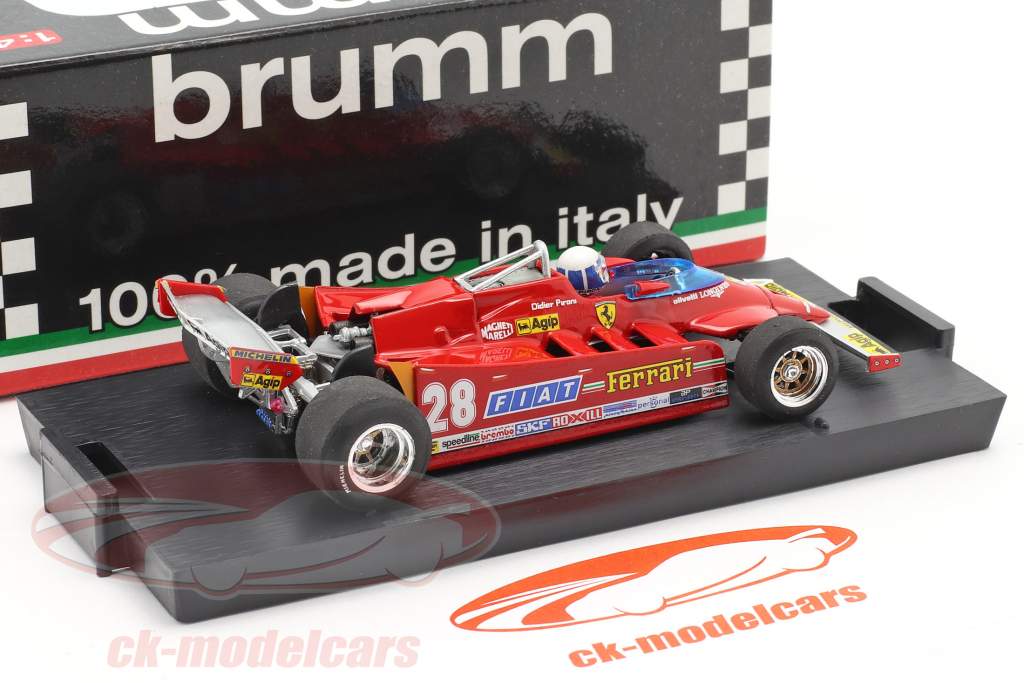 D. Pironi Ferrari 126CK Tubro COMPREX USA GP di Formula 1 1981 1:43 Brumm