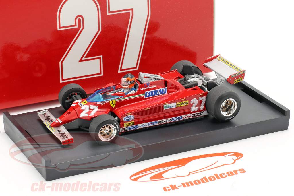 G. Villeneuve Ferrari 126CK #27 GP Monaco Formel 1 1981 1:43 Brumm