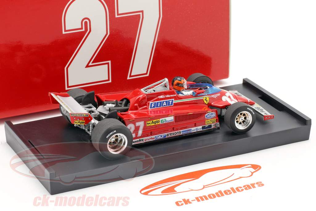 Г. Вильнёв Феррари 126CK #27 ГП Монако Формулы-1 1981 1:43 Brumm