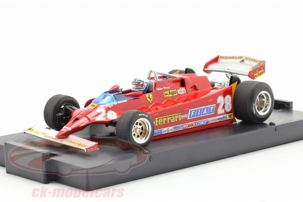 D. Pironi Ferrari 126CK Tubro COMPREX EE.UU. GP Formula 1 1981 1:43 Brumm
