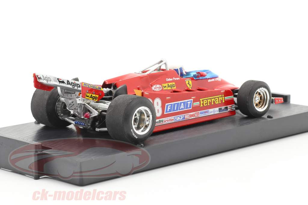 D. Pironi Ferrari 126CK Tubro COMPREX USA GP di Formula 1 1981 1:43 Brumm