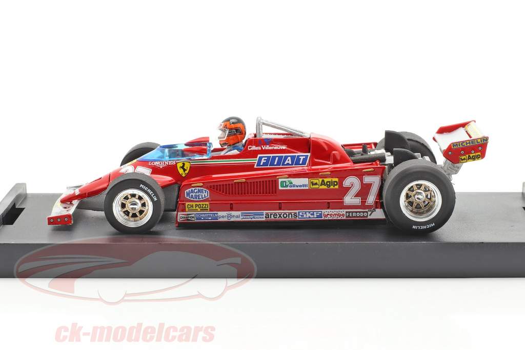 G. Villeneuve Ferrari 126CK #27 GP Monaco Formel 1 1981 1:43 Brumm