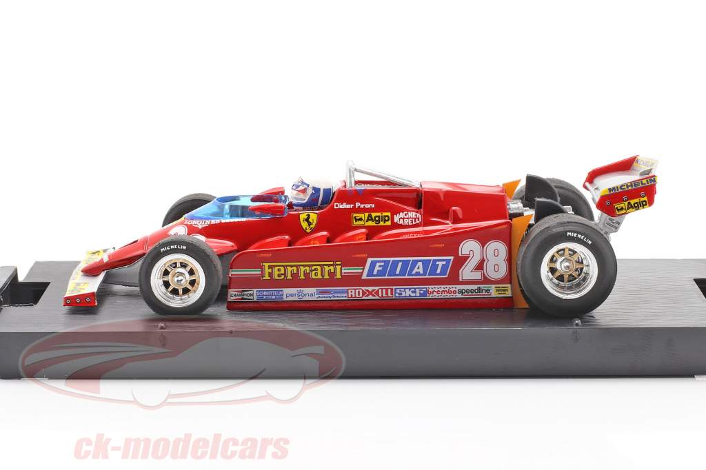 D. Pironi Ferrari 126CK Tubro COMPREX USA GP di Formula 1 1981 1:43 Brumm