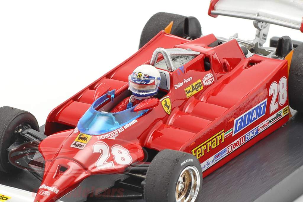 D. Pironi Ferrari 126CK Tubro COMPREX USA GP di Formula 1 1981 1:43 Brumm