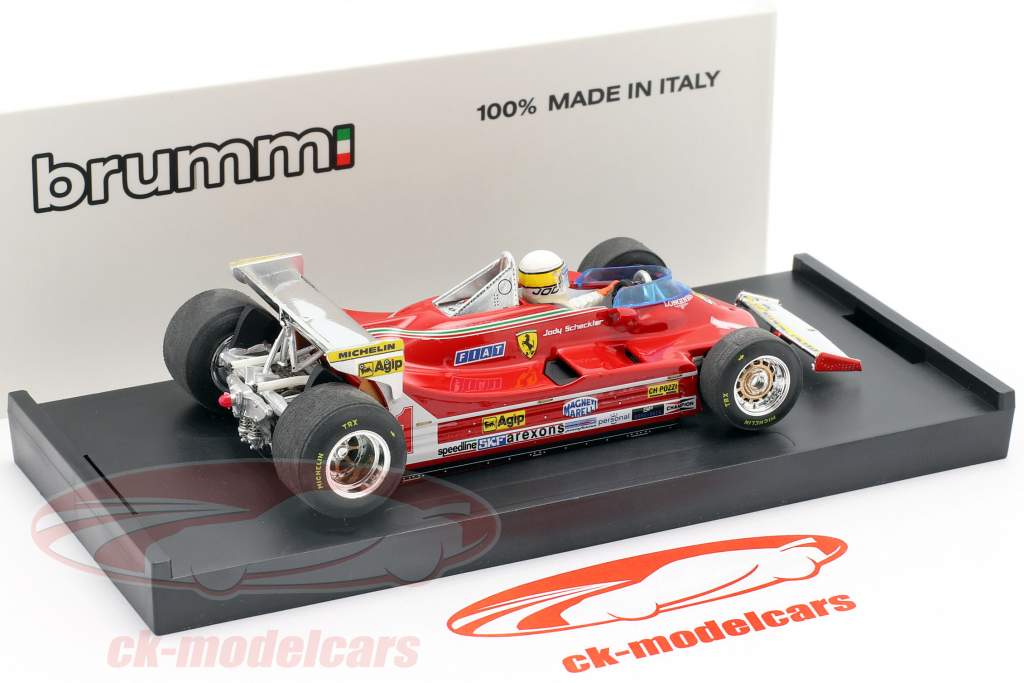Jody Scheckter Ferrari 312T5 #1 monaco GP formula 1 1980 con pilota 1:43 Brumm