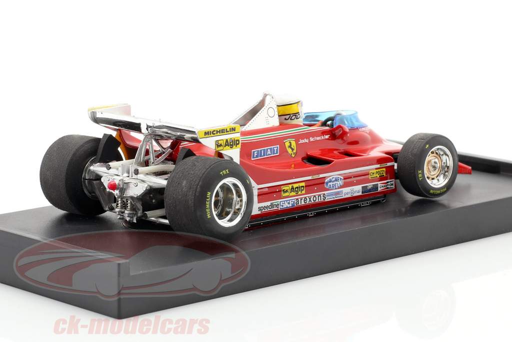Jody Scheckter Ferrari 312T5 #1 monaco GP formula 1 1980 con pilota 1:43 Brumm