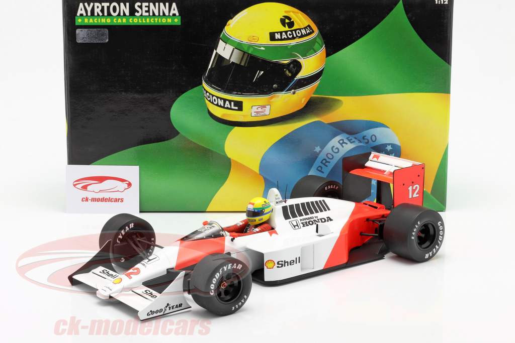 Ayrton Senna McLaren MP4/4 #12 Verdensmester formel 1 1988 1:12 Minichamps