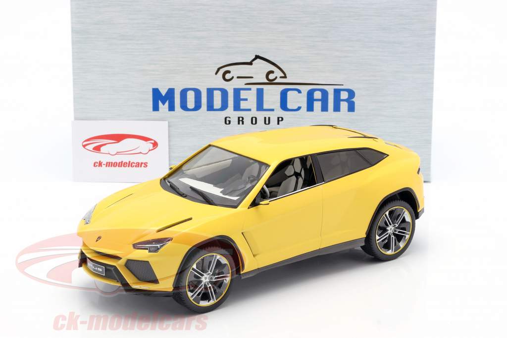 Lamborghini Urus geel metalen 1:18 ModelCar Group