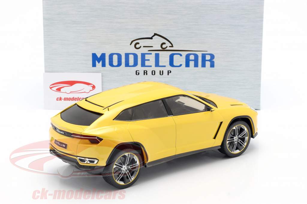 Lamborghini Urus geel metalen 1:18 ModelCar Group