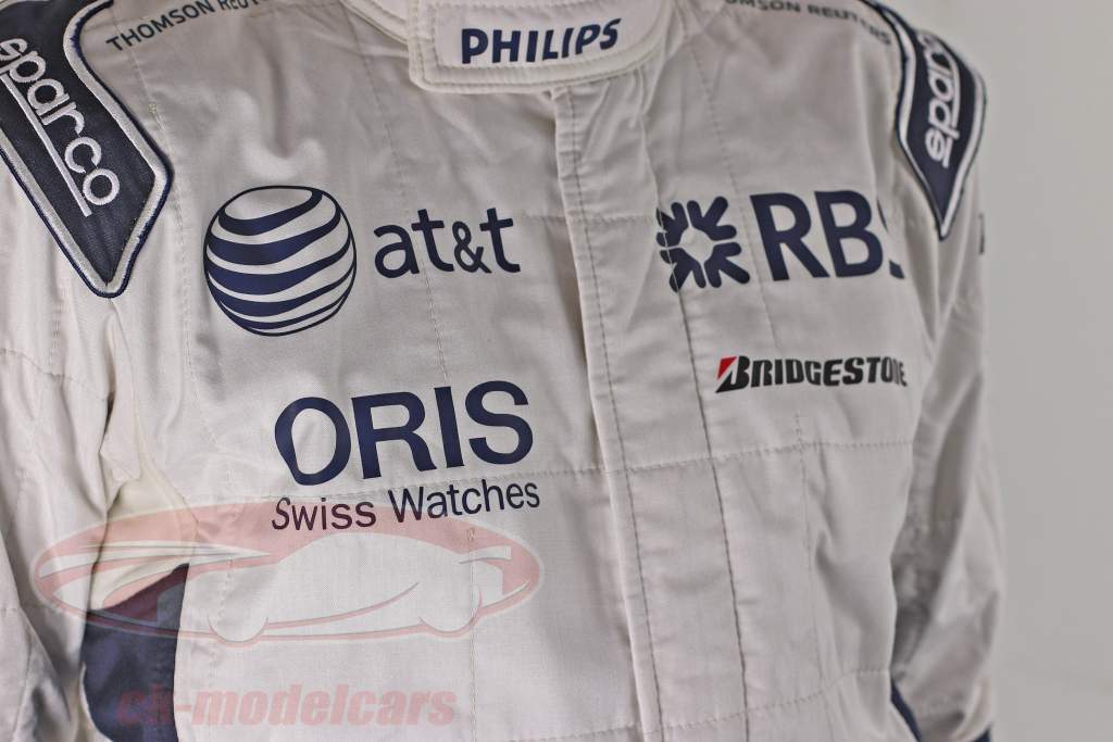genuino Formula 1 autista Gara Completo da uomo Nico Hülkenberg Williams F1 Team 2010