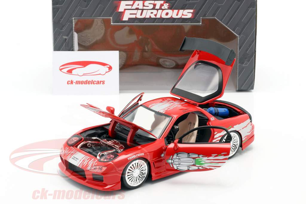Dom's Mazda RX-7 Fast and Furious 赤 1:24 Jada Toys
