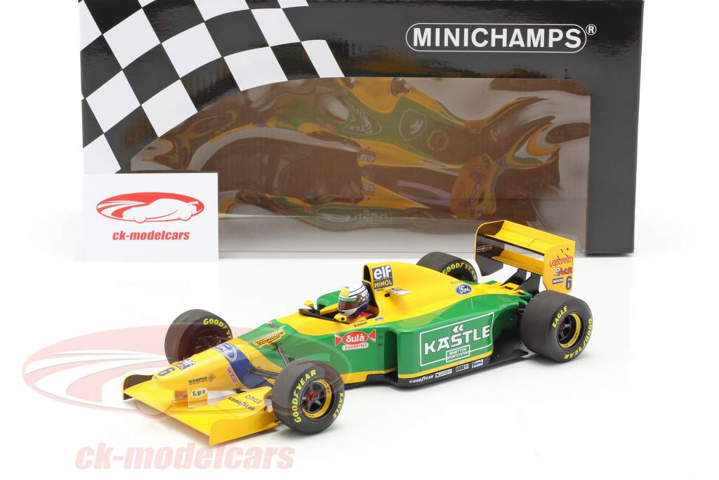 Riccardo Patrese Benetton B193B #6 3rd British GP Formel 1 1993 1:18 Minichamps