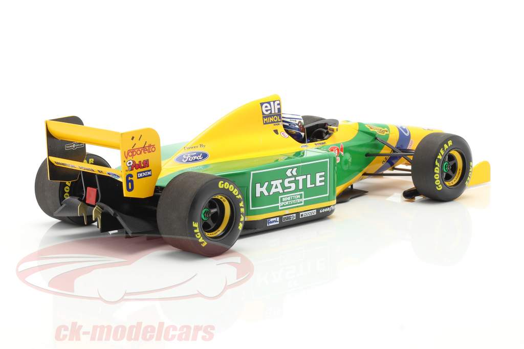 Riccardo Patrese Benetton B193B #6 3rd British GP Formel 1 1993 1:18 Minichamps