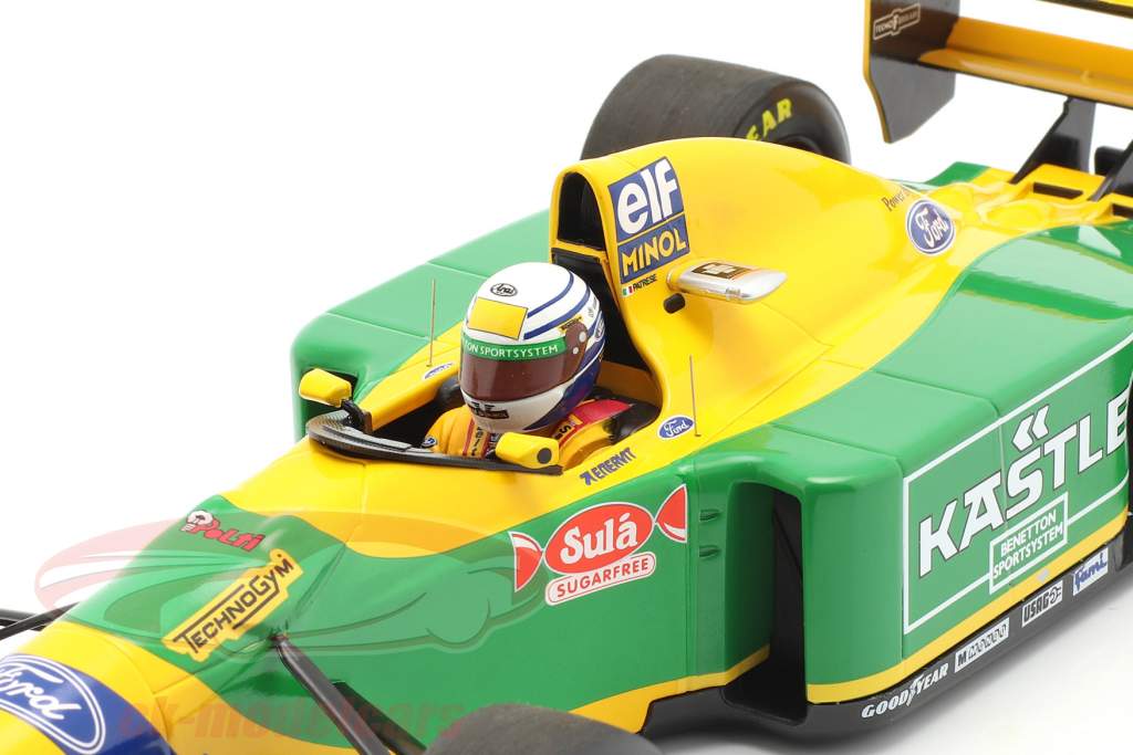 Riccardo Patrese Benetton B193B #6 3rd British GP Formel 1 1993 1:18 Minichamps