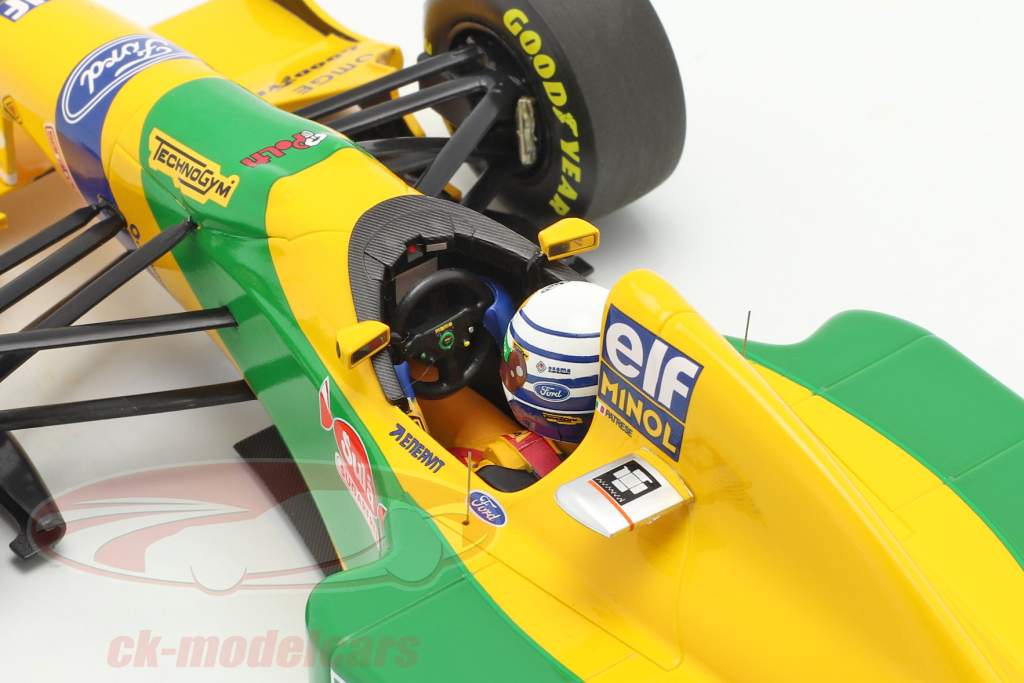 Riccardo Patrese Benetton B193B #6 3rd British GP Formel 1 1993 1:18 Minichamps