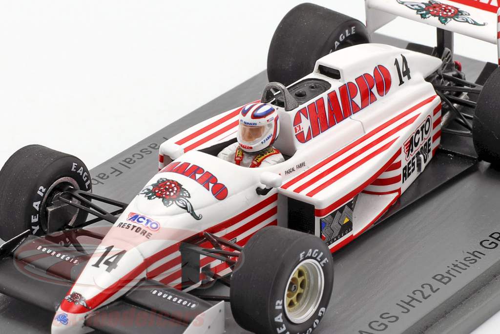 Pascal Fabre AGS JH22 #14 Britannico GP formula 1 1987 1:43 Spark