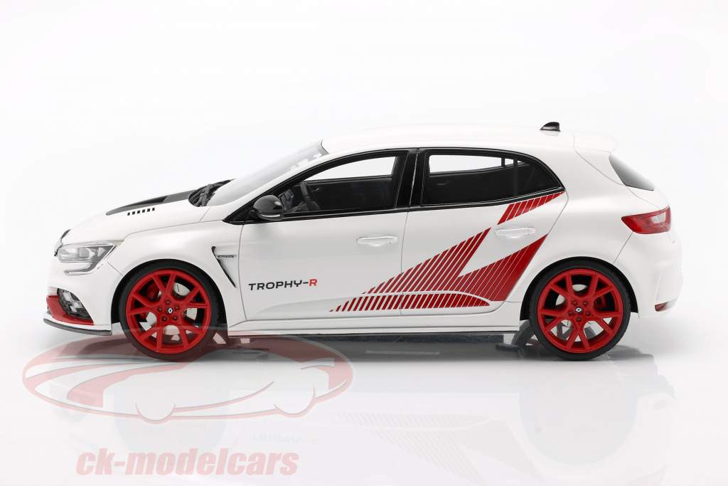 Renault Megane Trophy-R Год постройки 2019 белый / красный 1:18 OttOmobile