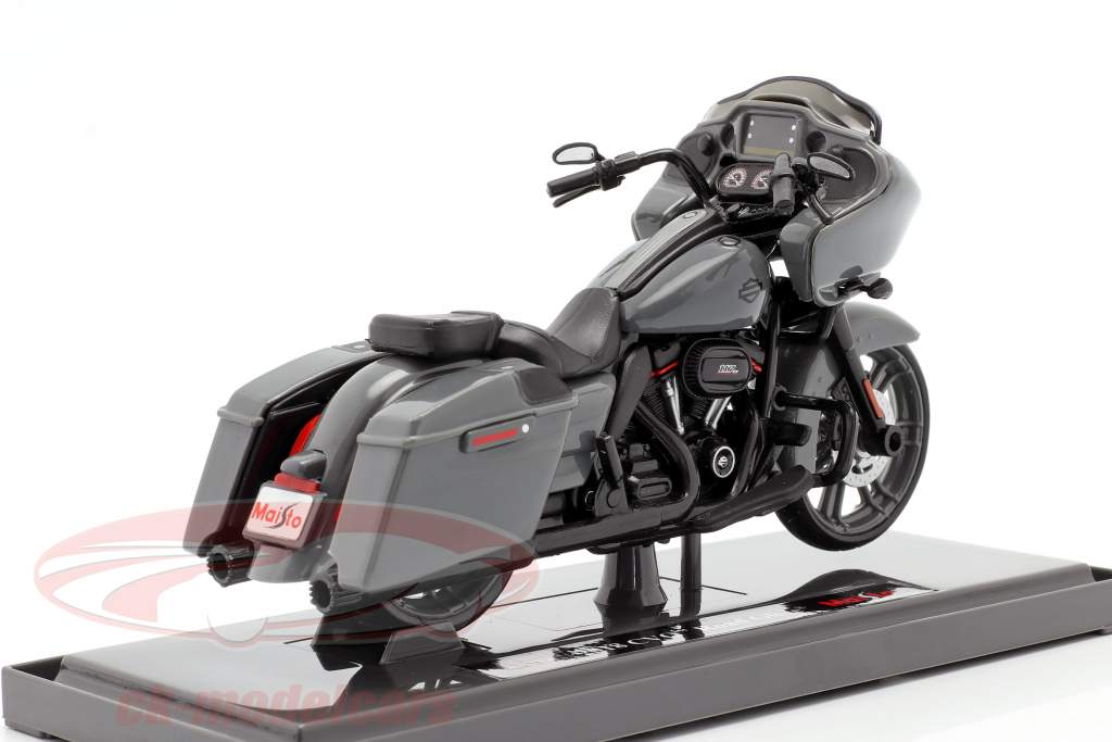 Harley Davidson CVO Road Glide Год постройки 2018 Серый / черный 1:18 Maisto