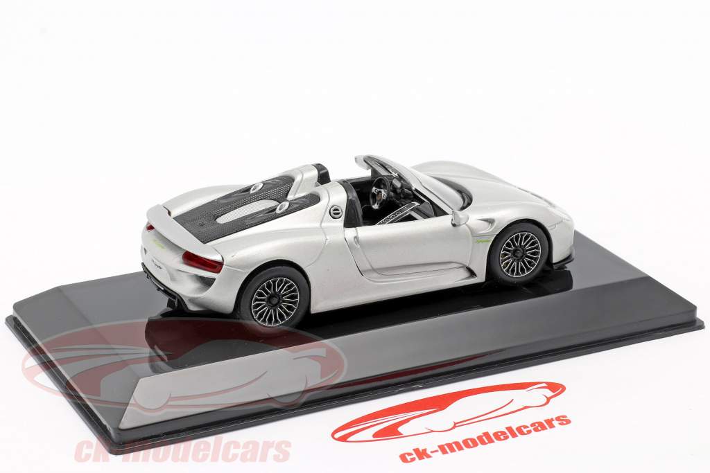 Porsche 918 Spyder anno 2013 argento liquido 1:43 Altaya