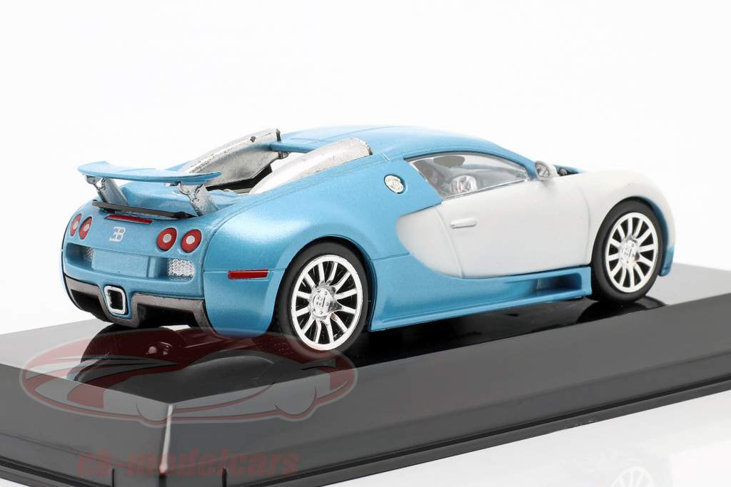 Bugatti Veyron 16.4 Год постройки 2005 матовый белый / Светло-синий 1:43 Altaya