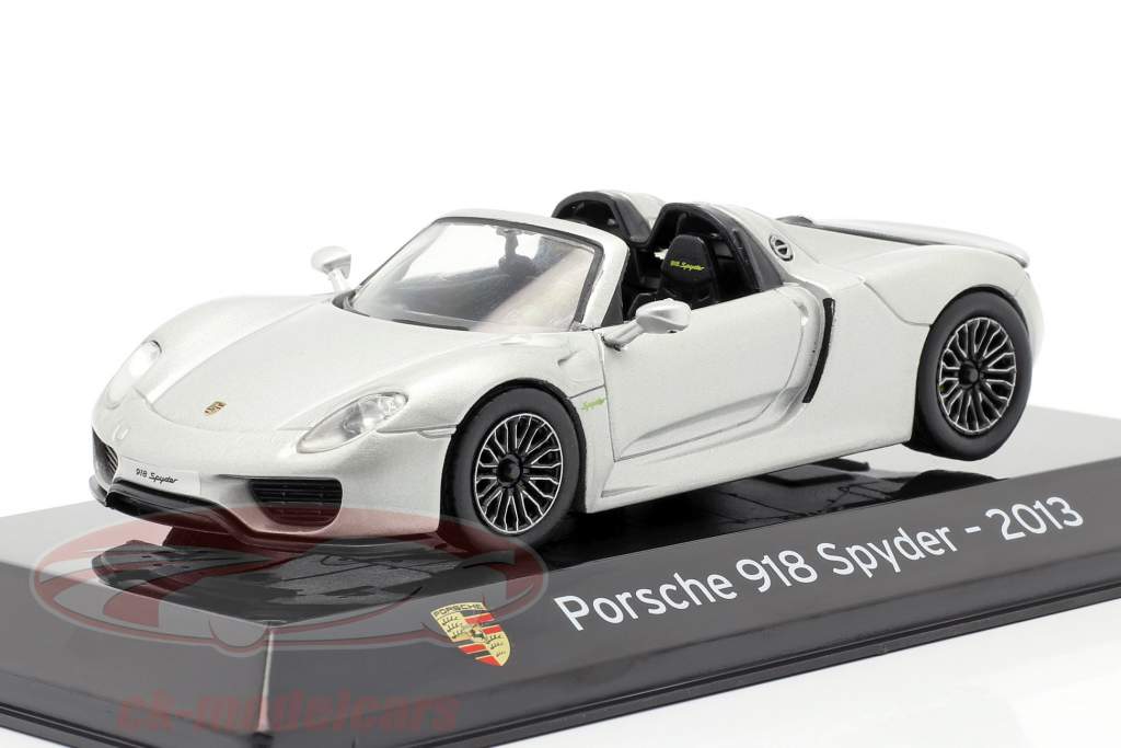 Porsche 918 Spyder anno 2013 argento liquido 1:43 Altaya