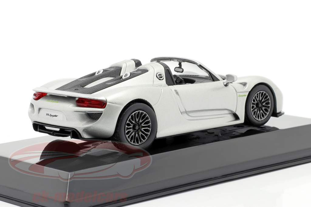 Porsche 918 Spyder Baujahr 2013 liquid silber 1:43 Altaya