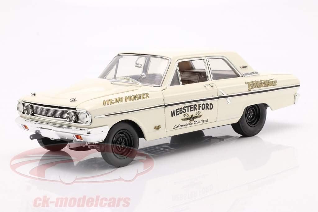 Ford Thunderbolt Hemi Hunter 1964 пломбир белый / золото 1:18 GMP