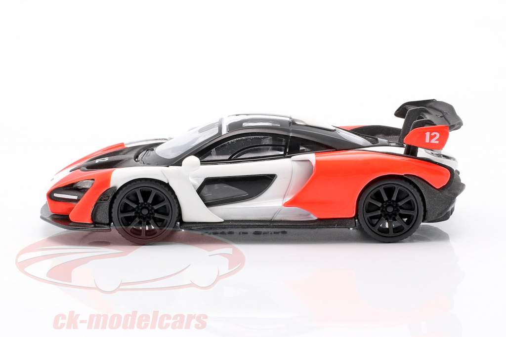 McLaren Senna LHD #12 2018 red / white / black 1:64 TrueScale