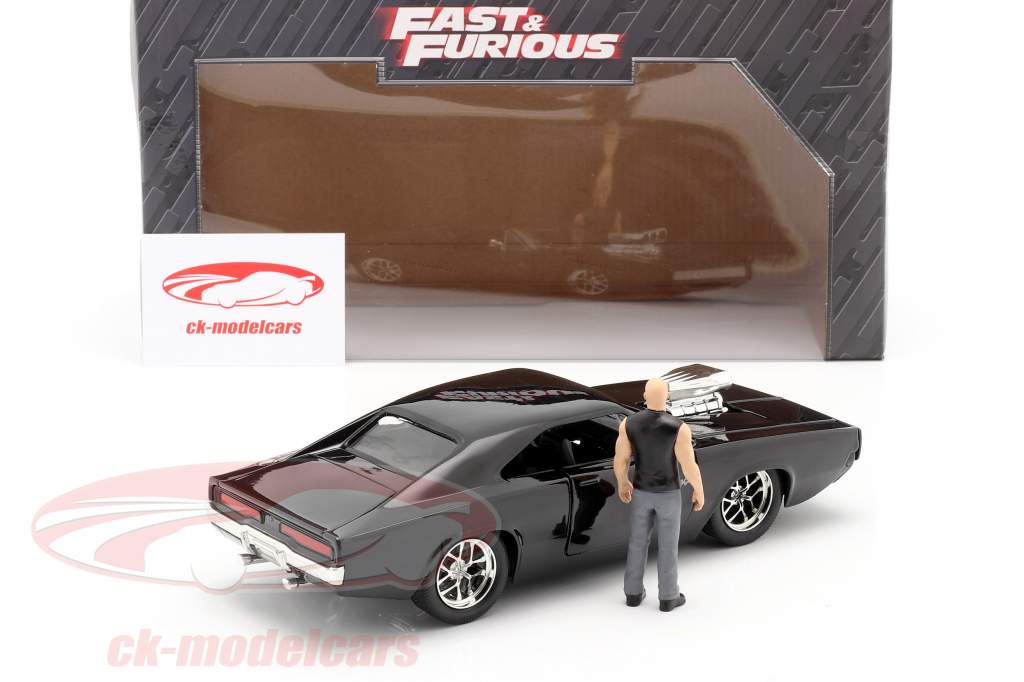 Dom's Dodge Charger R/T 1970 Movie Fast & Furious (2001) with figure 1:24 Jada Toys