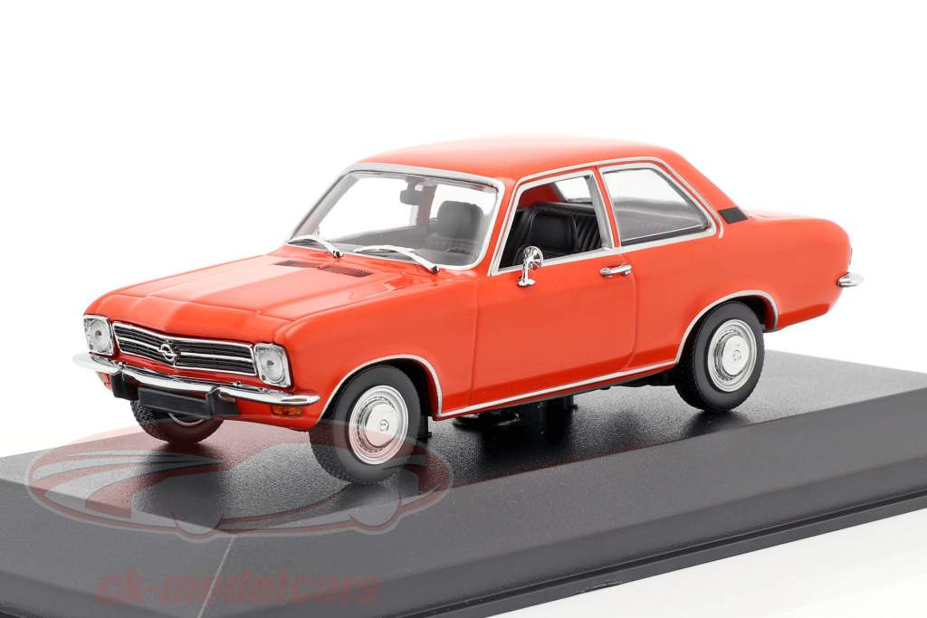 Opel Ascona A Byggeår 1970 rød 1:43 Minichamps