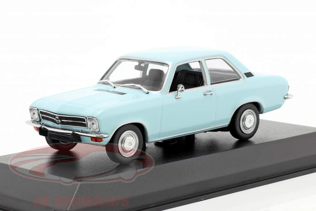 Opel Ascona A Ano de construção 1970 luz azul 1:43 Minichamps