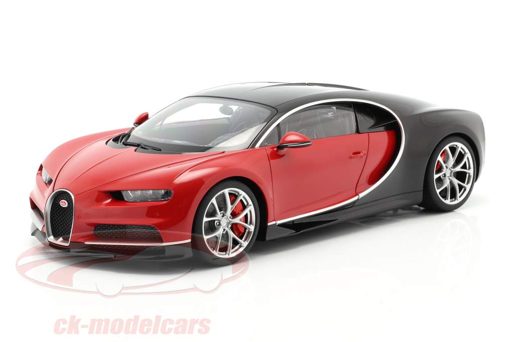 Bugatti Chiron Ano de construção 2017 vermelho / Preto 1:12 AUTOart