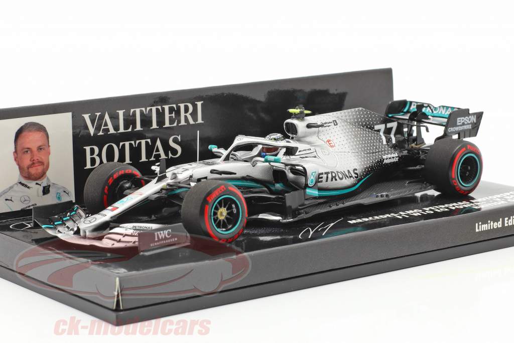 Valtteri Bottas Mercedes-AMG F1 W10 #77 2do británico GP F1 2019 1:43 Minichamps