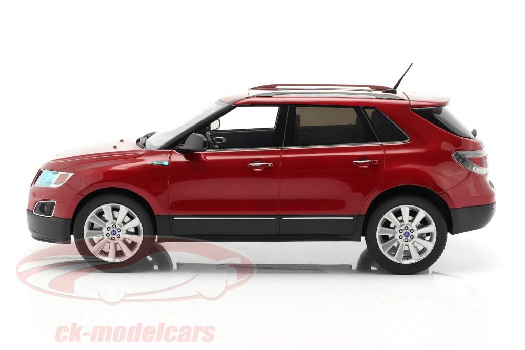 Saab 9-4X Byggeår 2011 rød 1:18 DNA Collectibles