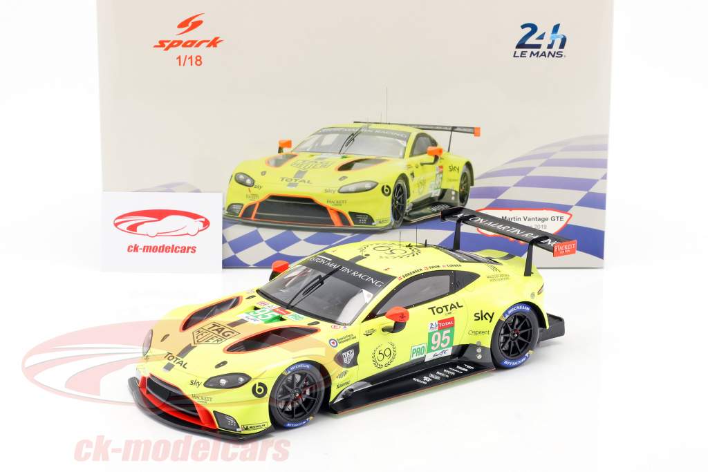 Aston Martin Vantage GTE #95 24h LeMans 2019 Thiim, Sörensen, Turner 1:18 Spark