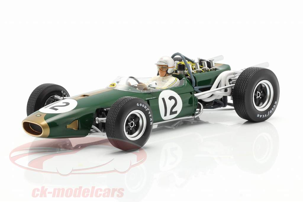 Jack Brabham Brabham BT19 #12 Weltmeister Frankreich GP Formel 1 1966 1:18 Spark