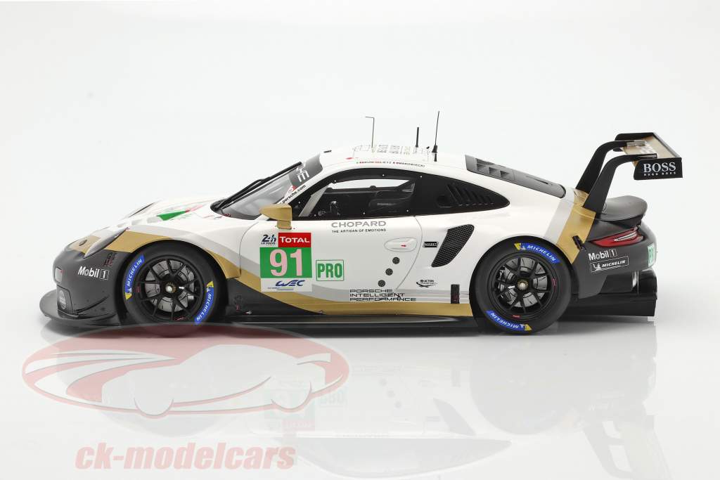 Porsche 911 RSR GTE #91 2e LMGTE Pro 24h LeMans 2019 Porsche GT Team 1:18 Spark