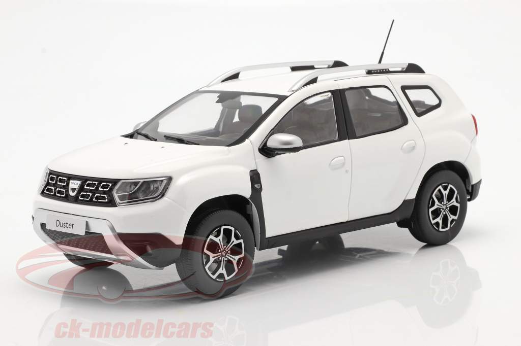 Dacia Duster MK2 建设年份 2018 北极 白色 1:18 Solido