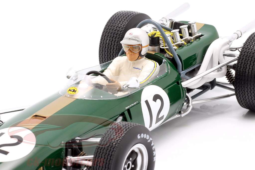 Jack Brabham Brabham BT19 #12 Weltmeister Frankreich GP Formel 1 1966 1:18 Spark