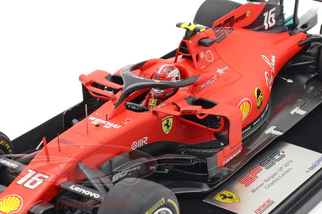 Charles Leclerc Ferrari SF90 #16 Gagnant Belgique GP formule 1 2019 1:18 LookSmart