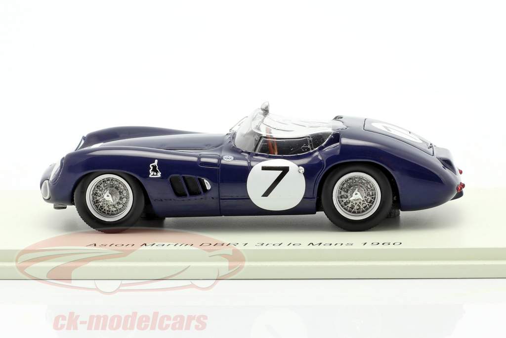 Aston Martin DBR1//300 #7 3e 24h LeMans 1960 Clark, Salvadori 1:43 Spark