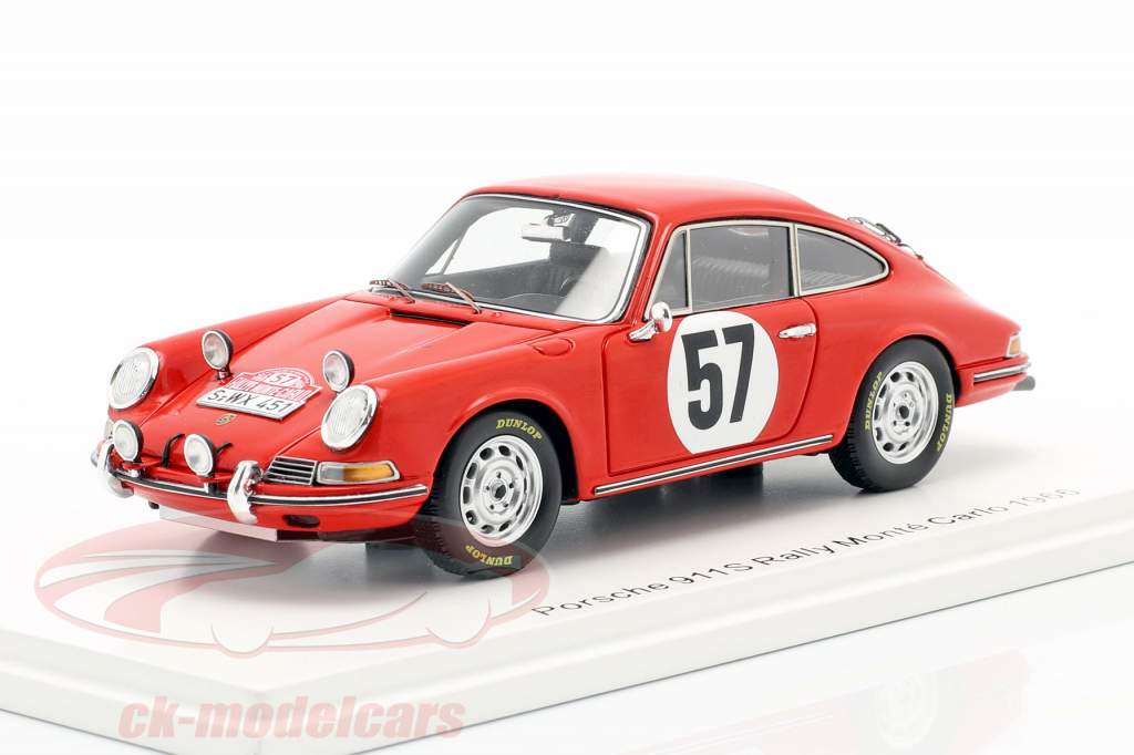 Porsche 911 S #57 Rallye Monte Carlo 1966 Buchet, Schlesser 1:43 Spark