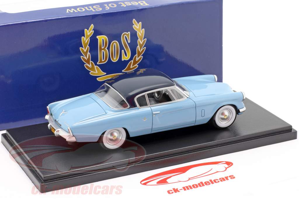 Studebaker Commander Starline year 1953 light blue / dark blue 1:43 BoS-Models