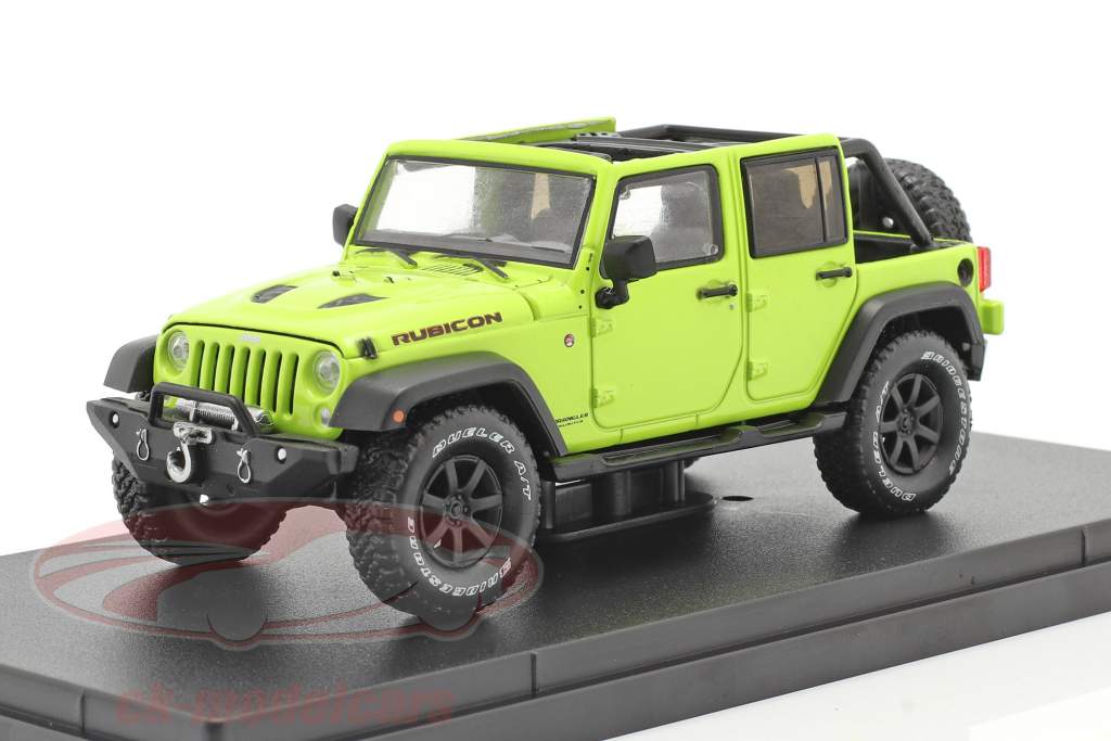 Jeep Wrangler Unlimited Rubicon 建設年 2016 hyper 緑 1:43 Greenlight