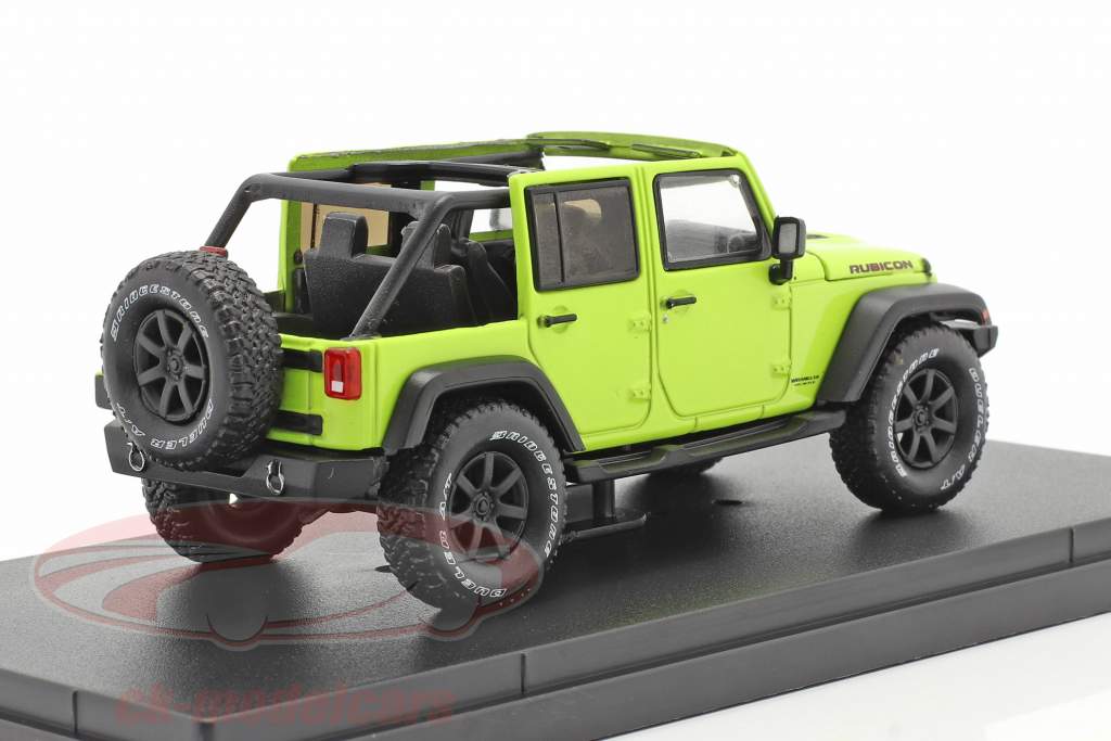 Jeep Wrangler Unlimited Rubicon 建設年 2016 hyper 緑 1:43 Greenlight